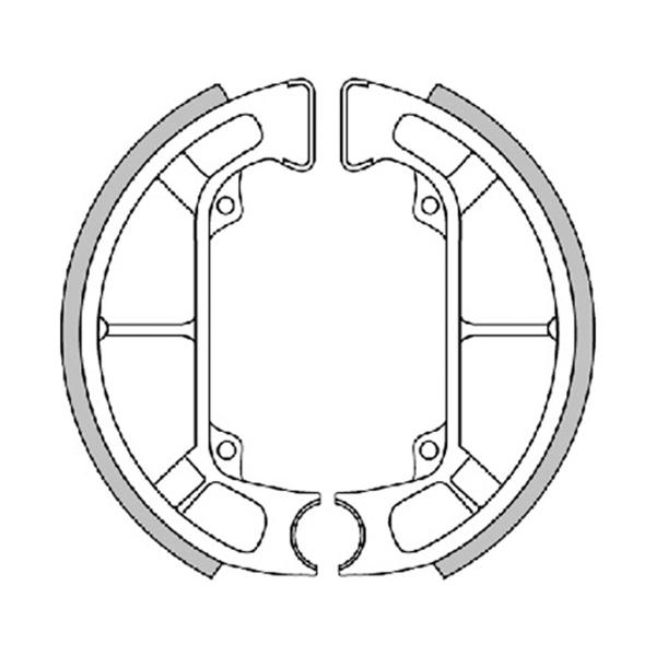 Polini brake shoes d. 100x20 (with springs)