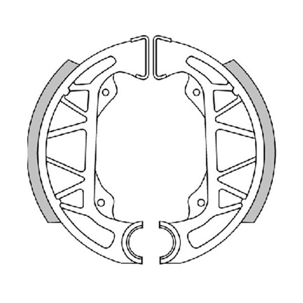 Polini brake shoes d. 140x25 with springs