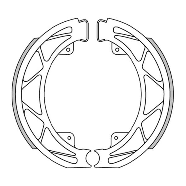 Polini brake shoes d. 140x25 (with springs)