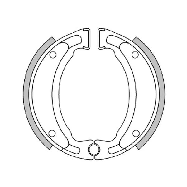 Polini brake shoes d.110x25 (with springs)