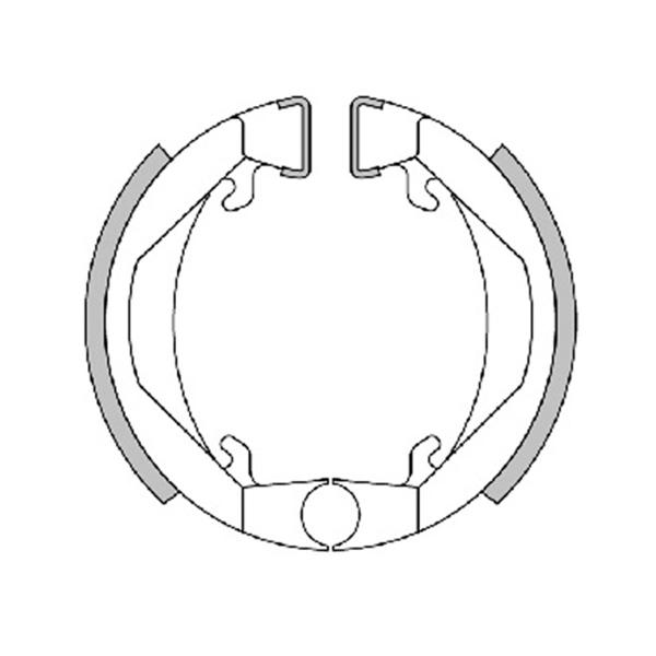 Polini brake shoes d. 80x18 (with springs)