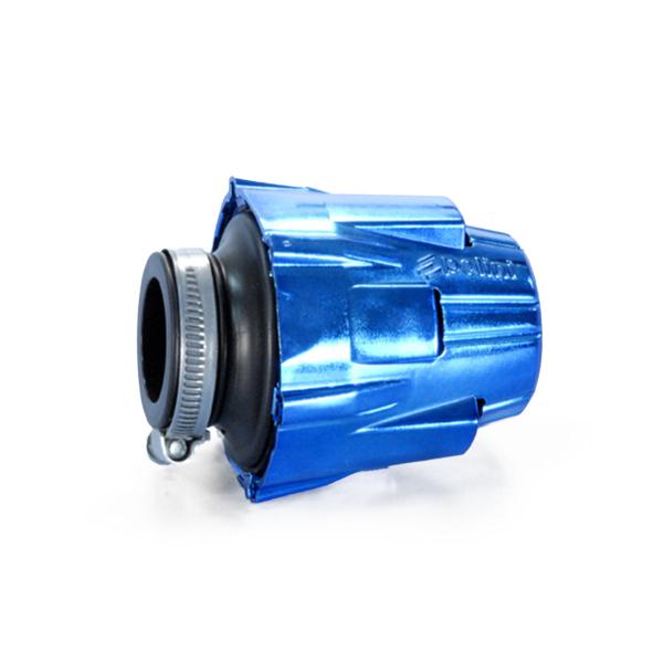 Polini blue straight chromed air box d.37