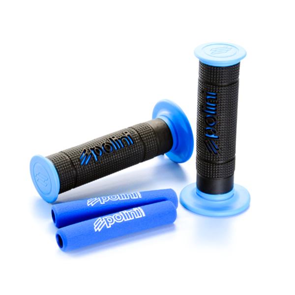 Polini manopole bicolore big evolution nero/blu