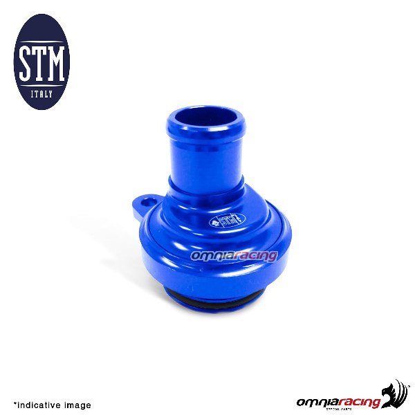 Oil breather STM for Ducati 1098 blue color
