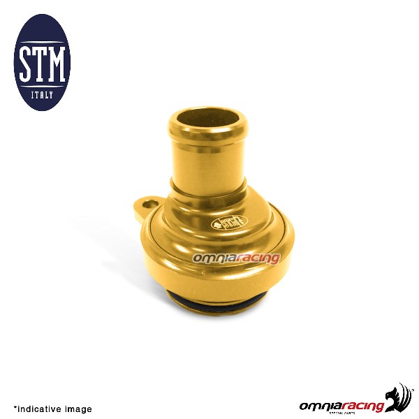 Oil breather STM for Ducati 1198 gold color