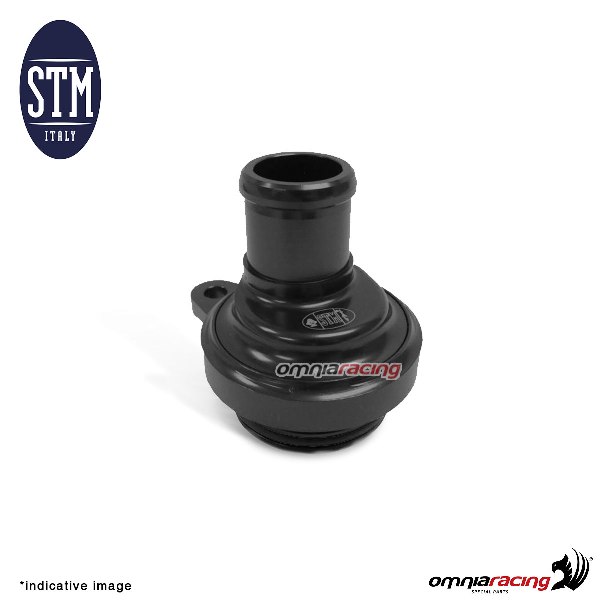 Oil breather STM for Ducati 848 black color