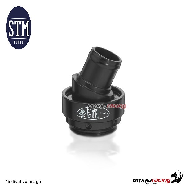 Oil breather STM for Ducati Monster black color
