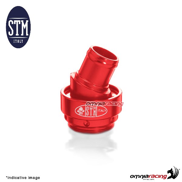 Oil breather STM RACING version red colore