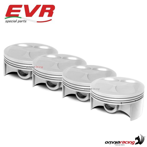 Quattro pistoni EVR HC alleggeriti diametro 76mm per Honda CBR1000RR 2008>2016 2 segmenti