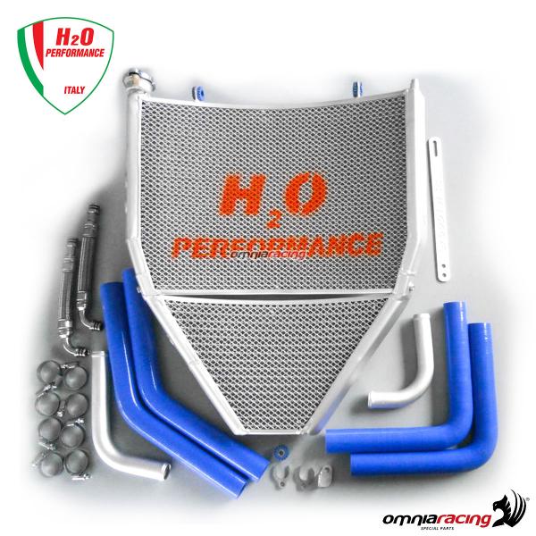 H2O Oversized water + oil radiator + mounting kit for Suzuki GSXR1000RR 2017>