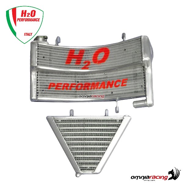 H2O Oversized water + oil radiator for Ducati Monster S6