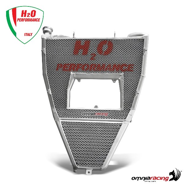 Radiatore acqua maggiorato H2O+kit di montaggio per Ducati 1199 Panigale