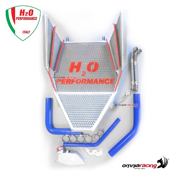 Radiatore acqua maggiorato H2O EVO+Radiatore olio+kit di montaggio per BMW S1000RR 2019>2021