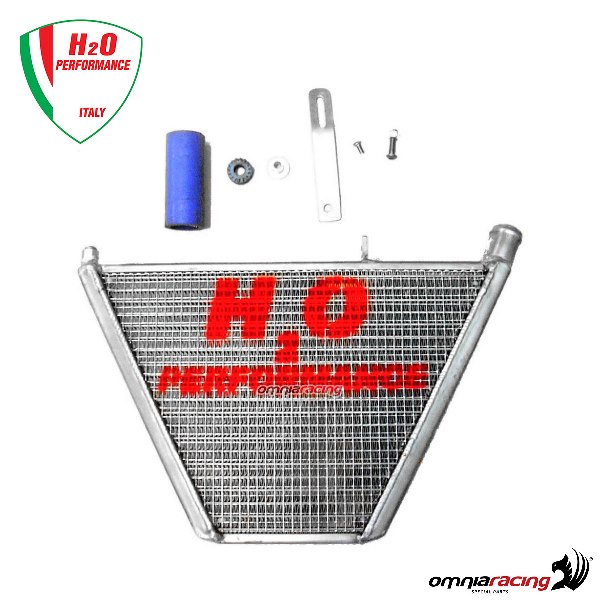 H2O Additional water radiator + mounting kit for Kawasaki ZX6R 2005>2006