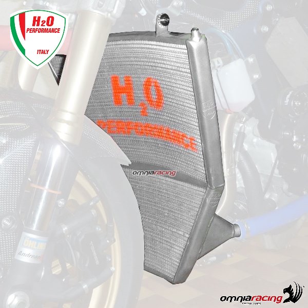H2O Oversized water radiator + mounting kit for Suzuki GSXR600/GSXR750 L11