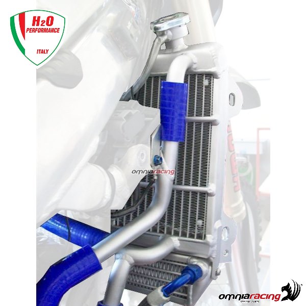 H2O Pair of aluminium Oversized water + oil radiators for Suzuki RMZ