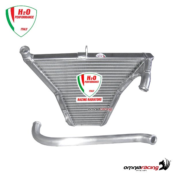 H2O Additional water radiator + mounting kit (Akrapovic Exhaust) for Yamaha YZF R6 2003>2005