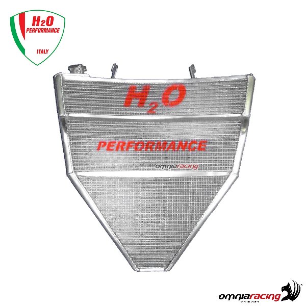 Radiatore acqua maggiorato H2O+kit di montaggio per Yamaha YZF R1 2007>2008