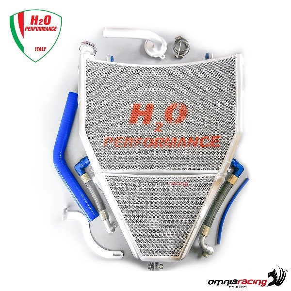 Radiatore acqua+olio maggiorati H2O+kit di montaggio per Yamaha YZF R1/M1 2015>2019