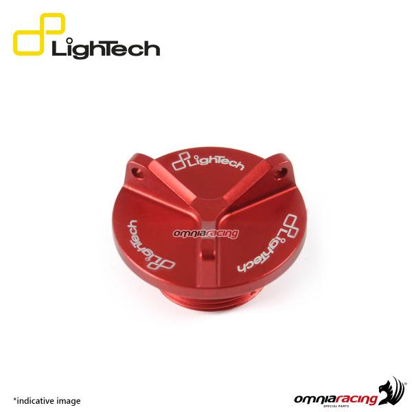 Lightech tappo olio motore in ergal colore rosso