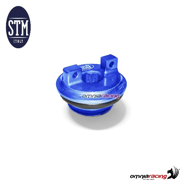 Engine oil plug STM M18x1,5mm blue color for Husqvarna