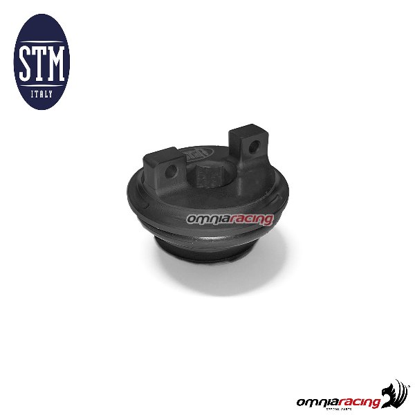Tappo STM per carico olio motore M20x2,5mm colore nero per Ducati 848
