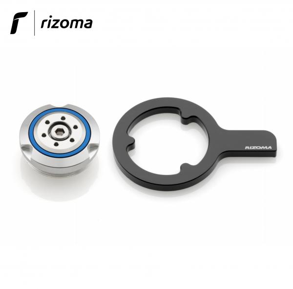 Tappo olio motore Rizoma colore Argento per BMW RNineT 1200 2014>