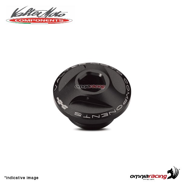 Valtermoto oil engine cap in black aluminum for BMW S1000RR 2009>2018
