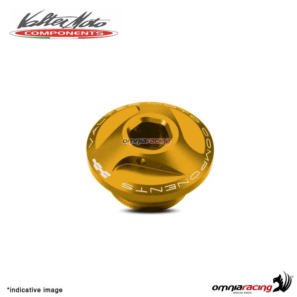 Valtermoto oil engine cap in gold aluminum for Aprilia RSV4 2017>2018
