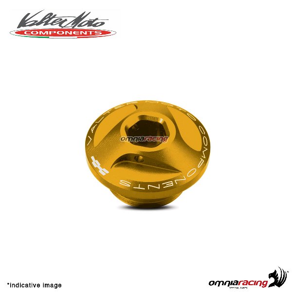 Valtermoto oil engine cap in gold aluminum for Ducati Panigale V4 2018>