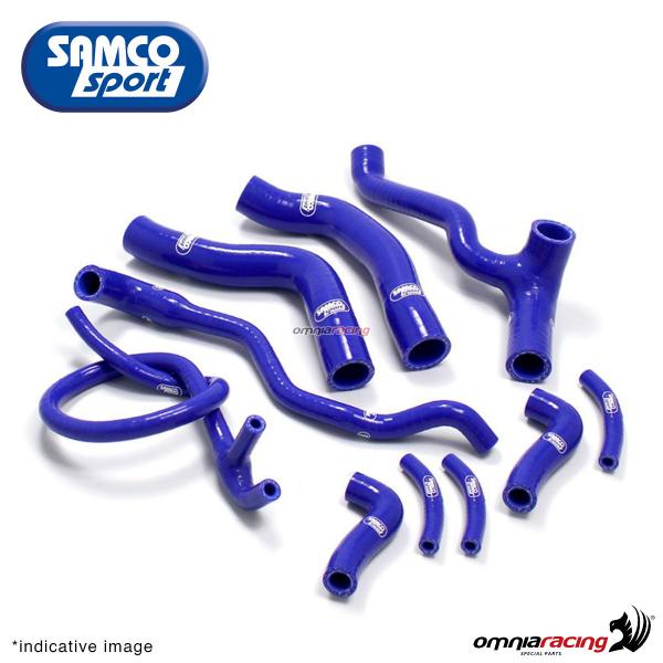 Kit tubi radiatore Samco colore blu per Yamaha R1 2009>2014