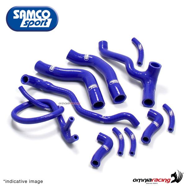 Kit tubi radiatore Samco colore blu per Yamaha R6 2006>2018