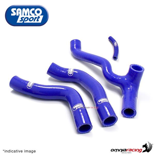 Kit tubi radiatore Samco colore blu per Kawasaki ZX10R/SE/KRT/RR 2016>2019