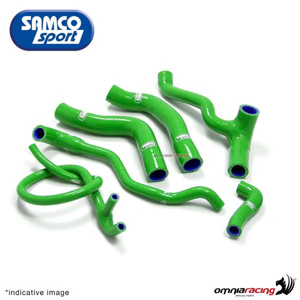Kit tubi radiatore Samco colore verde per Kawasaki Z750/R 2007>2012