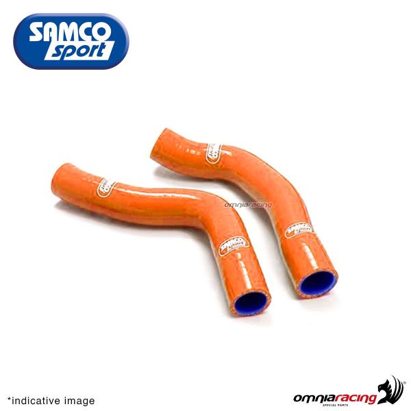 Kit tubi radiatore Samco colore arancio per KTM 790 Duke 2018>2019
