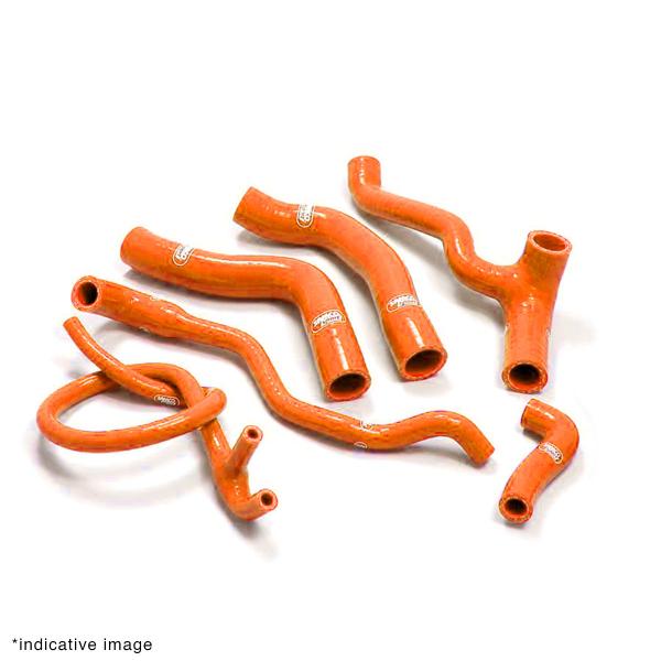Kit tubi radiatore Samco arancione Husaberg FE450/550/650 2004-2008