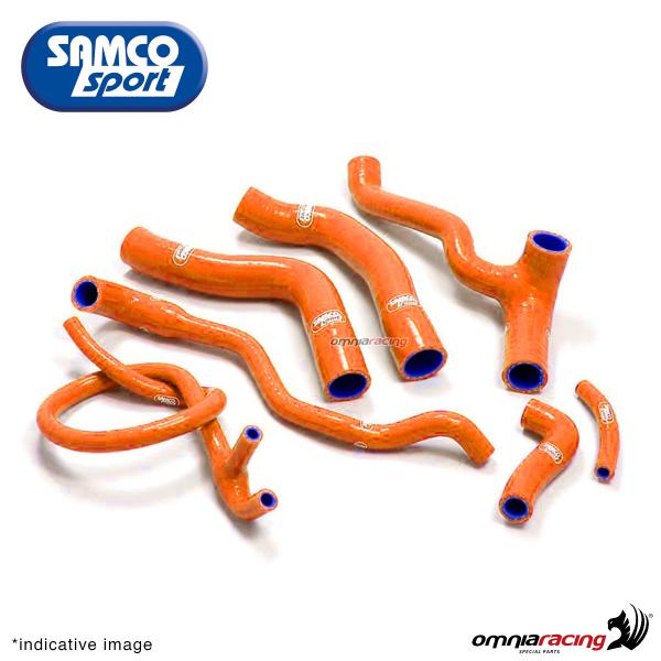 Kit tubi radiatore Samco colore arancio per KTM 990 Adventure 2005>2013