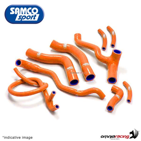 Kit tubi radiatore Samco colore arancio per KTM 990 Supermoto 2009>2013