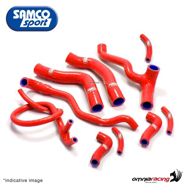 Kit tubi radiatore Samco colore rosso per Yamaha TMax 530 2012>2015