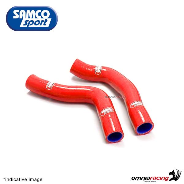 Kit tubi radiatore del radiatore olio Samco colore rosso per Aprilia RSV4/RF/RR 2009>2020