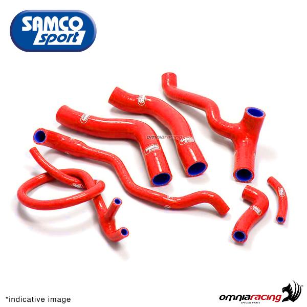 Samco hoses radiator kit color red for Aprilia Shiver 750 2007>2017