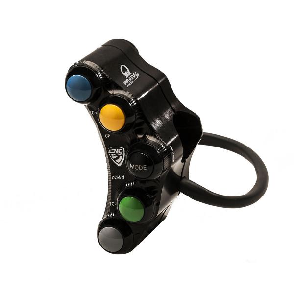 CNC Racing left black handlebar switch Pramac Ducati Panigale V4 2018-2024