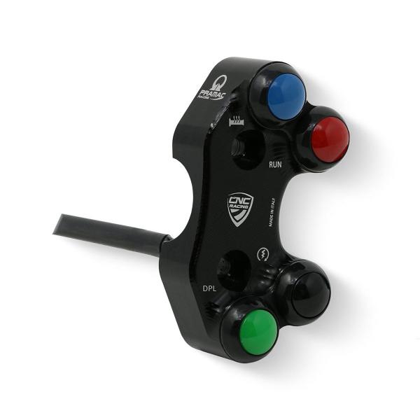CNC Racing right black handlebar switch Pramac Brembo pump Ducati Streetfighter V4 2020-2024