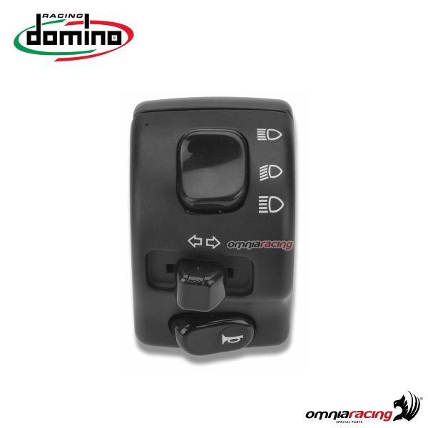 Pulsantiera Domino dispositivo elettrico cablato serie 5A in tecnopolimeri sinistro colore nero