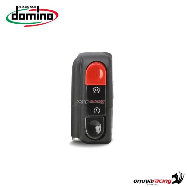 Pulsantiera Domino serie 9A destra colore nero