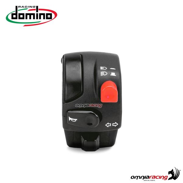 Pulsantiera Domino serie 9A sinistro colore nero
