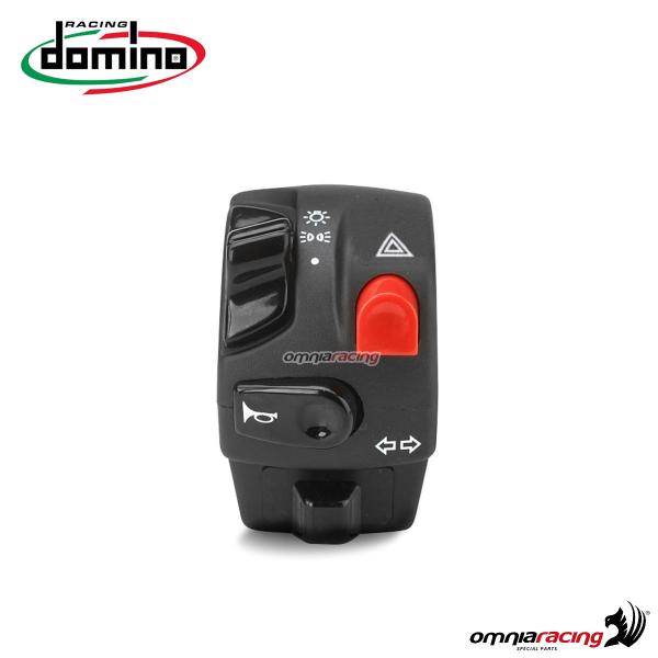 Pulsantiera Domino serie 9A sinistro colore nero