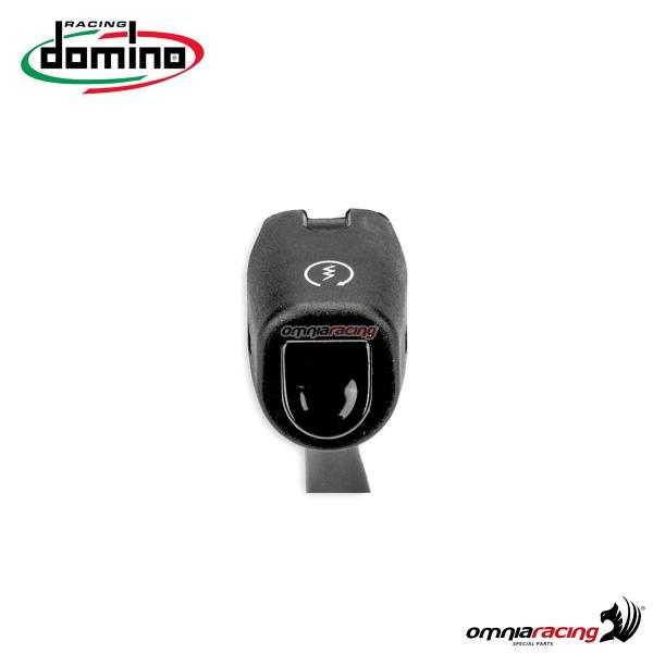 Domino 9B series right hand universal push button panel black color