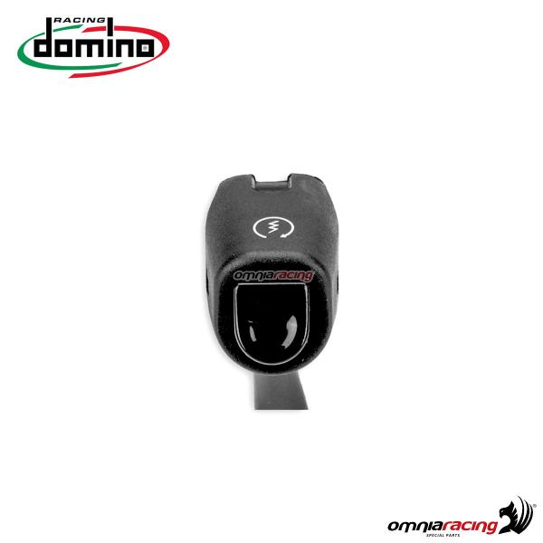 Pulsantiera Domino serie 9B destro universale colore nero