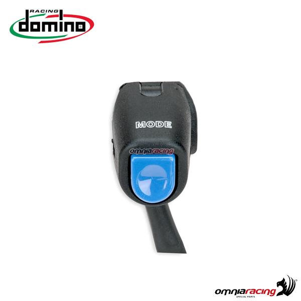 Domino 9B series right hand universal push button panel black color blue button